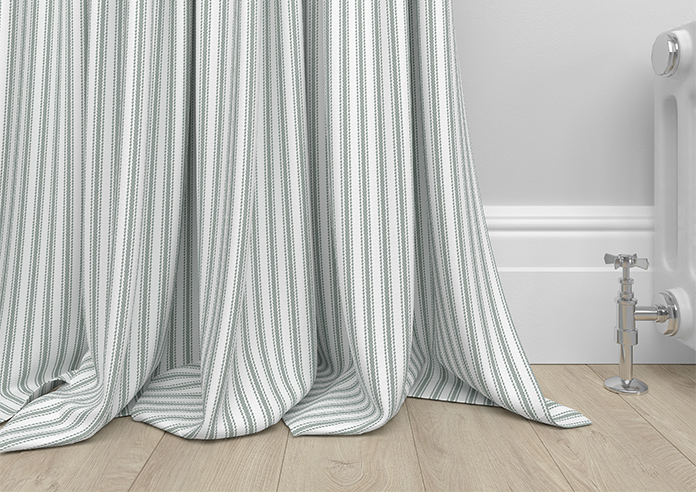 Lace Stripes, Sage - Made to Measure Curtains - Image 6